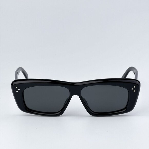 Celine CL40259I 01A BRAND NEW Sunglasses Black Black Rectangle Unisex - Picture 1 of 11